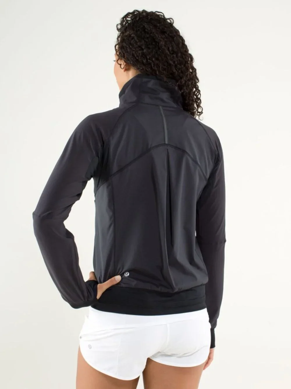 Lululemon Run Track Attack Jacket Sz 6 Charcoal